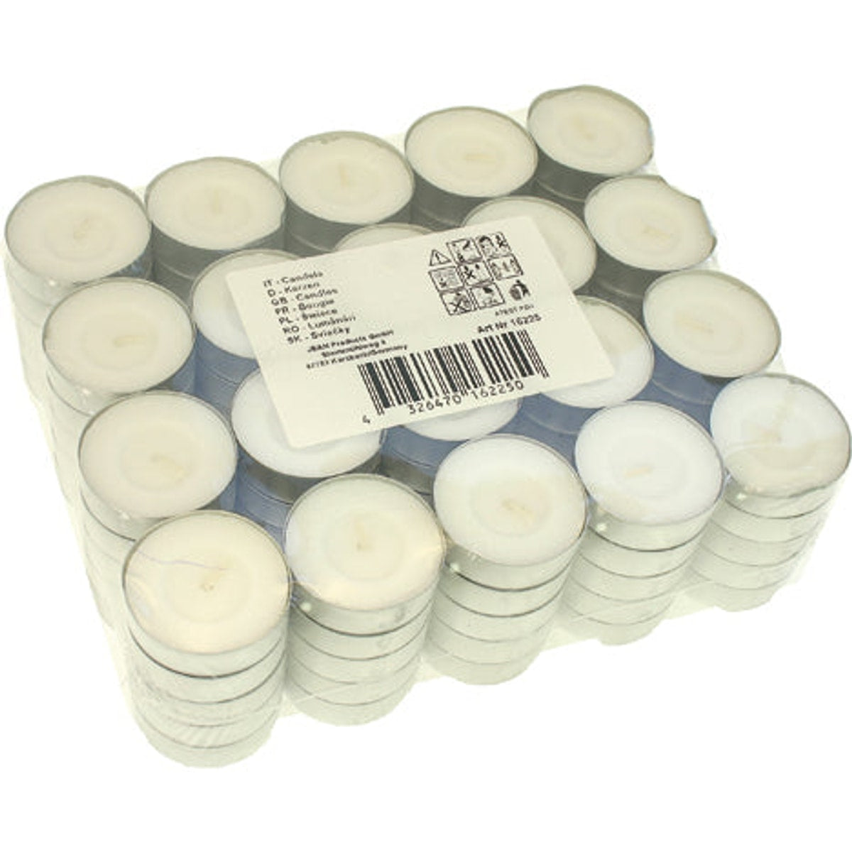 100 bougies chauffe-plat cubiques