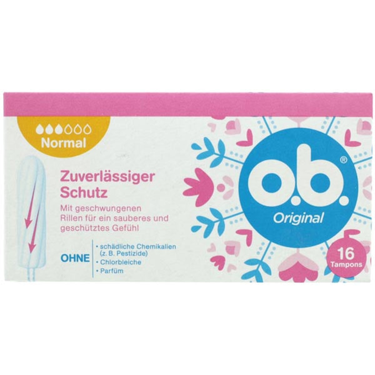 Tampons O.B. normaux, boîte de 16