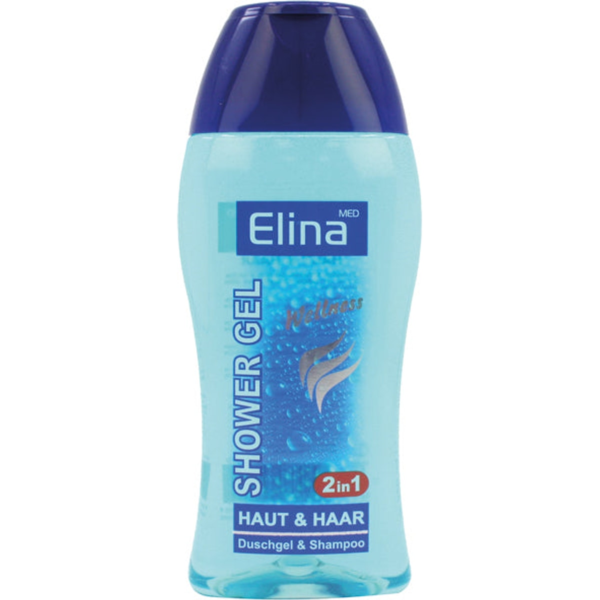 Gel douche Elina Wellness 250 ml Peau et cheveux 2 en 1