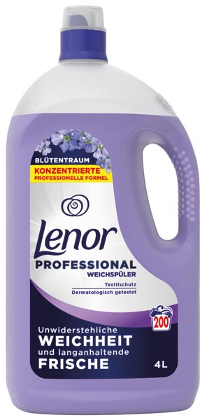 Adoucissant professionnel Lenor 4L Rêve Floral 200WL