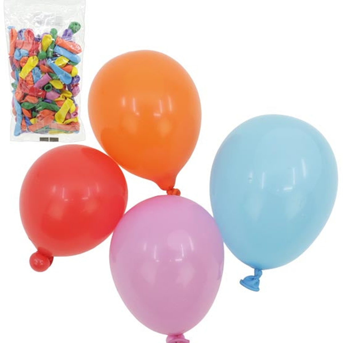 Ballons d'eau, couleurs variées, 150 unités, marque Riethmüller.