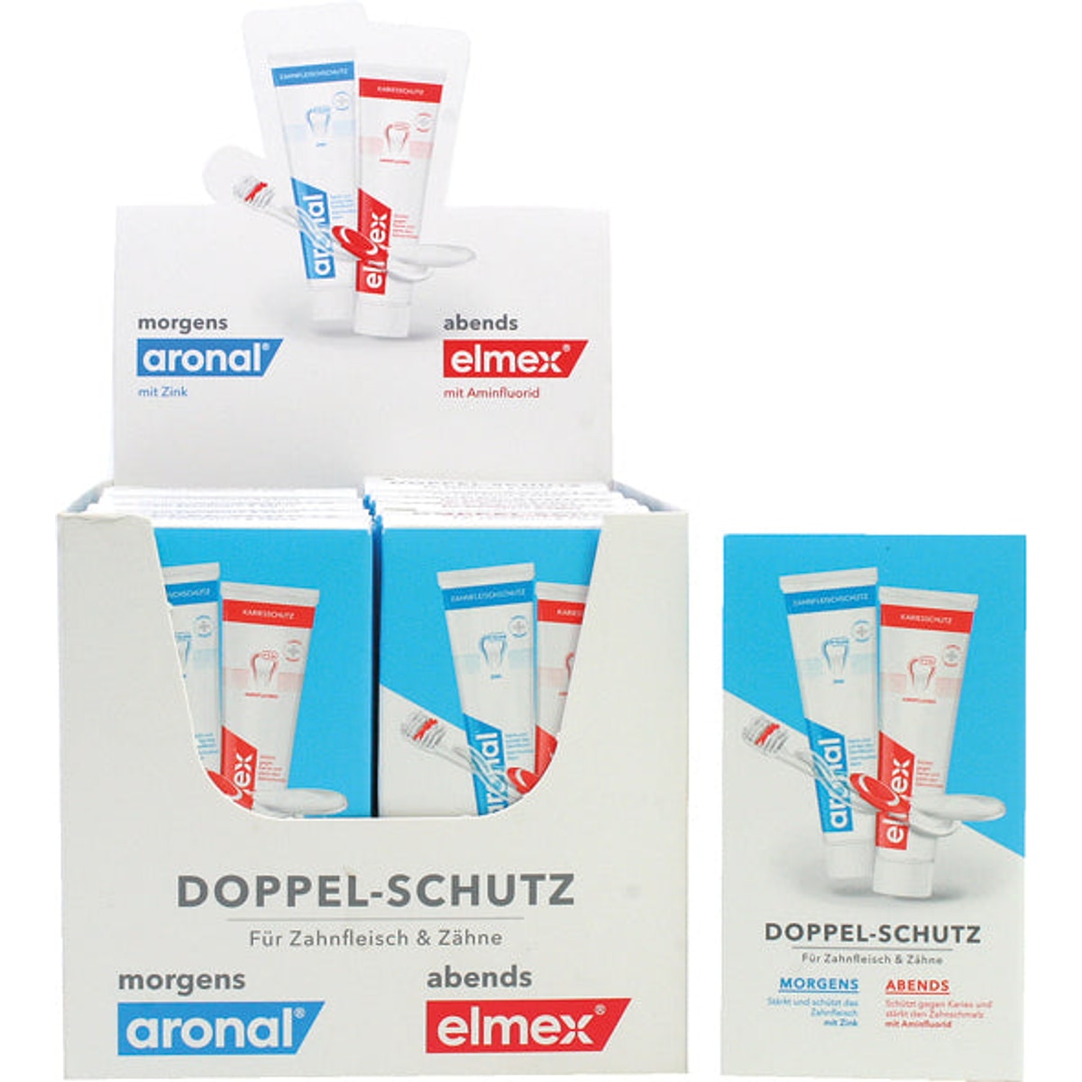Dentifrice Elmex+Aronal 2x12ml