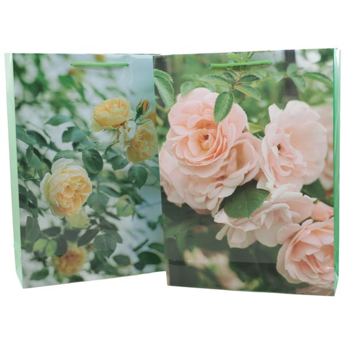 Sac cadeau à motif floral, 25 x 8,5 x 34,5 cm