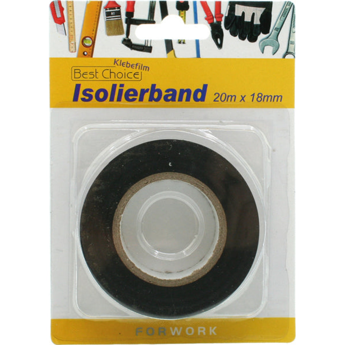 Ruban adhésif isolant 20 m x 18 mm sur carton