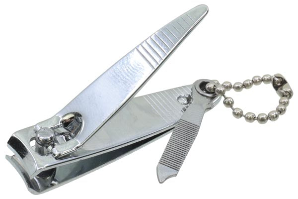 Coupe-ongles 5,5 cm, chromé, avec lime 3 cm incluse