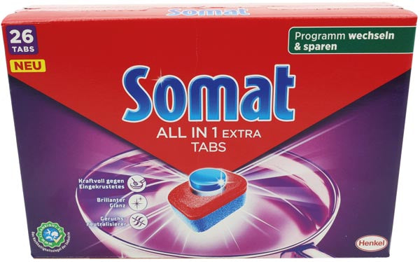 Somat Tout-en-1, comprimés pour lave-vaisselle Extra, paquet de 26