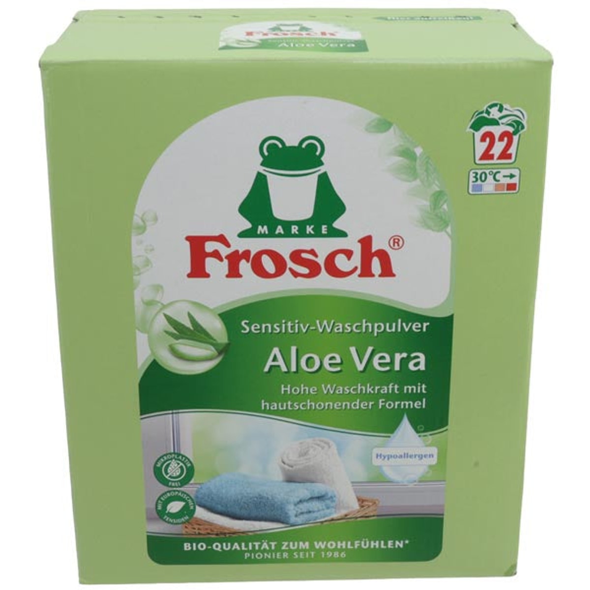 Frosch Lessive en poudre 22 WL Aloe Vera Sensitive