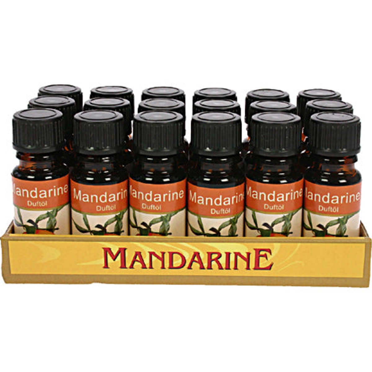 Huile parfumée à la mandarine 10 ml en flacon de verre