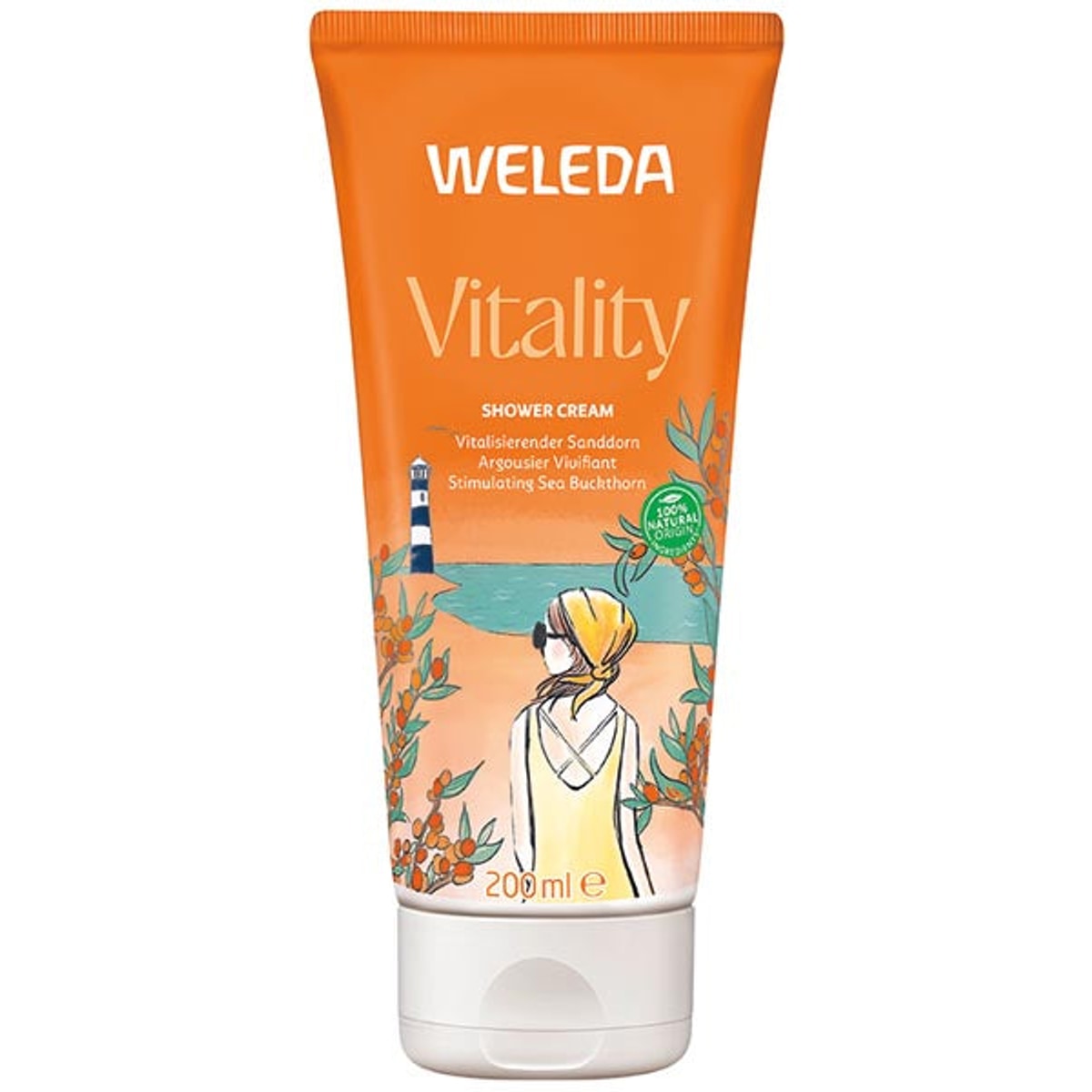Crème de douche Weleda 200 ml Vitalité Argousier