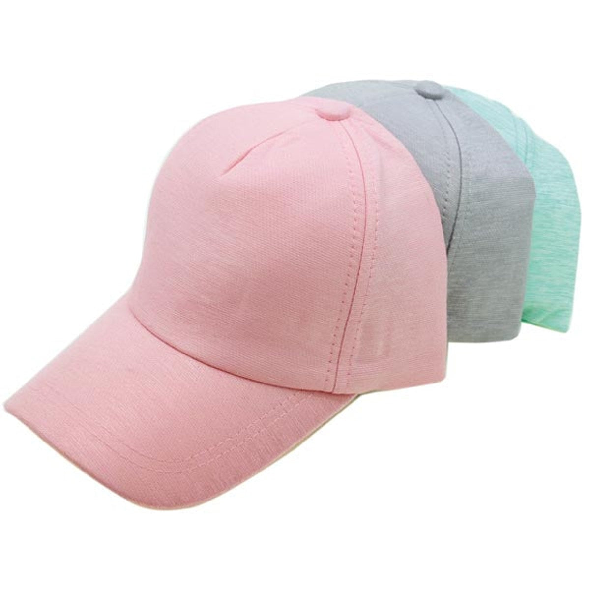 Casquette de baseball, 6 couleurs brillantes assorties, taille 56-58