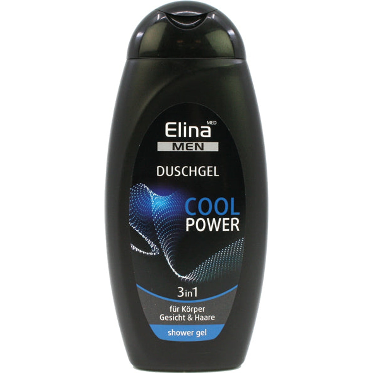 Gel douche Elina 300 ml pour homme 3 en 1 Cool Power