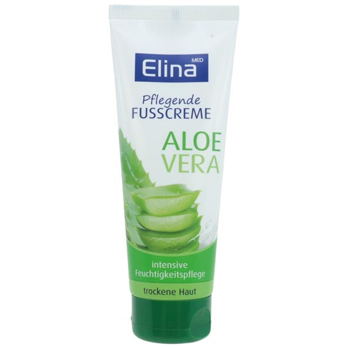 Crème pour les pieds à l'aloe vera Elina, tube de 75 ml