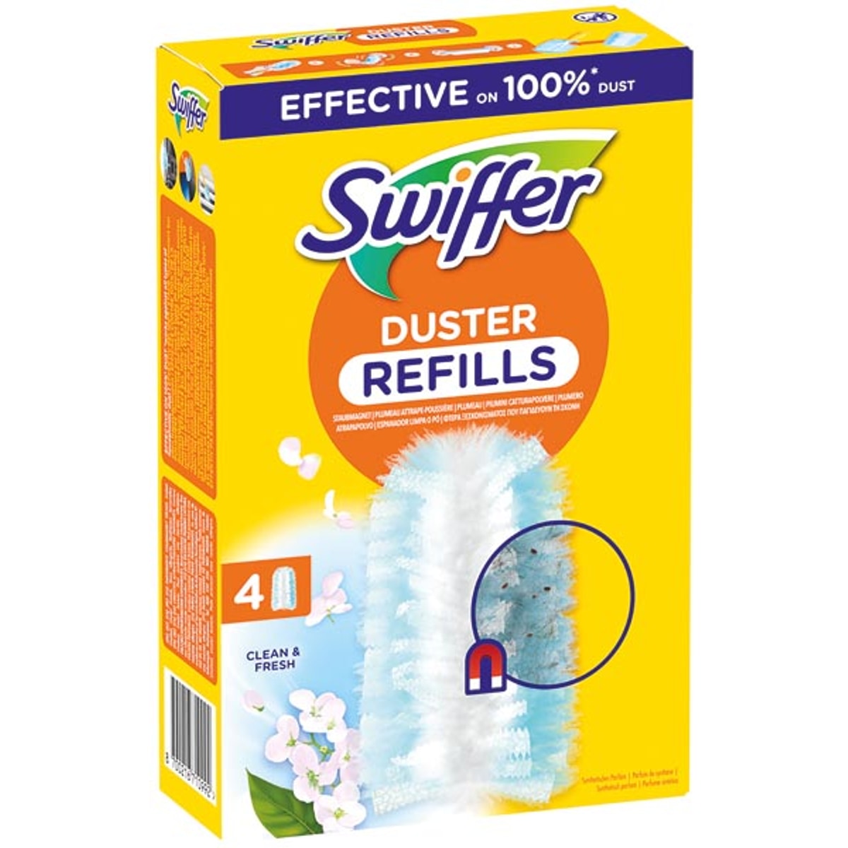 Recharge pour plumeau Swiffer (4 chiffons)