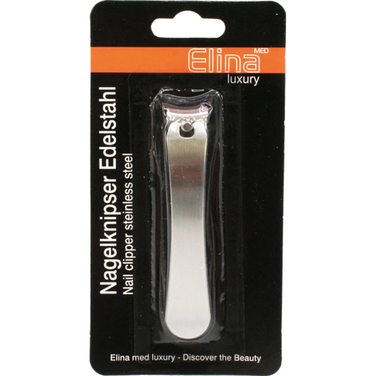 Coupe-ongles en acier inoxydable, 9 cm, sur carte