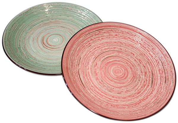 Assiette de 19 x 2,3 cm, en céramique de haute qualité