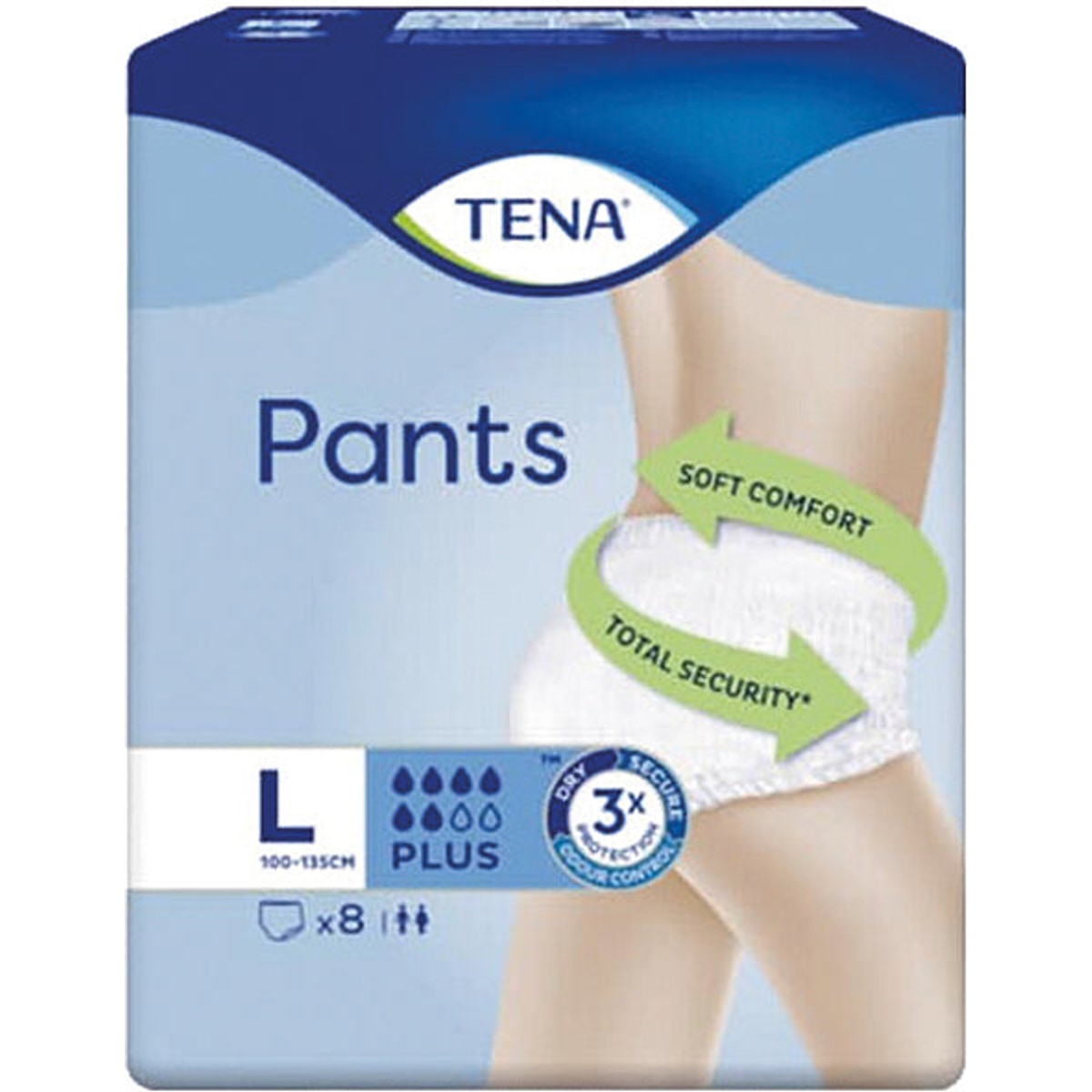 Lot de 8 pantalons Tena Pants Plus taille L