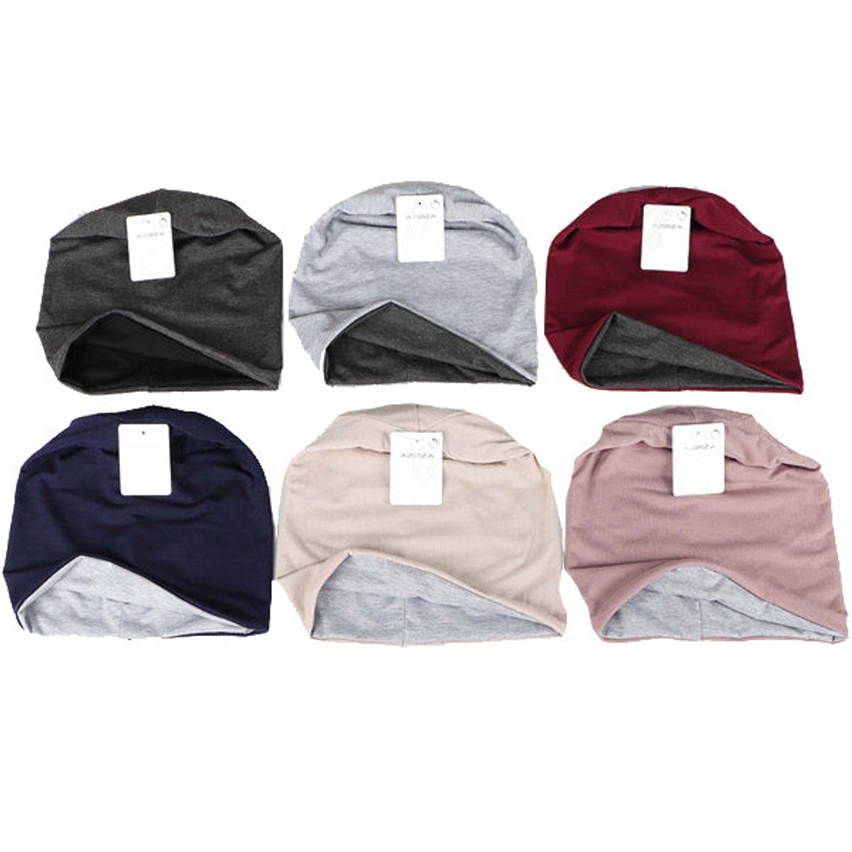 Bonnet d'hiver réversible pour femme, 2 couleurs, 6 modèles assortis.