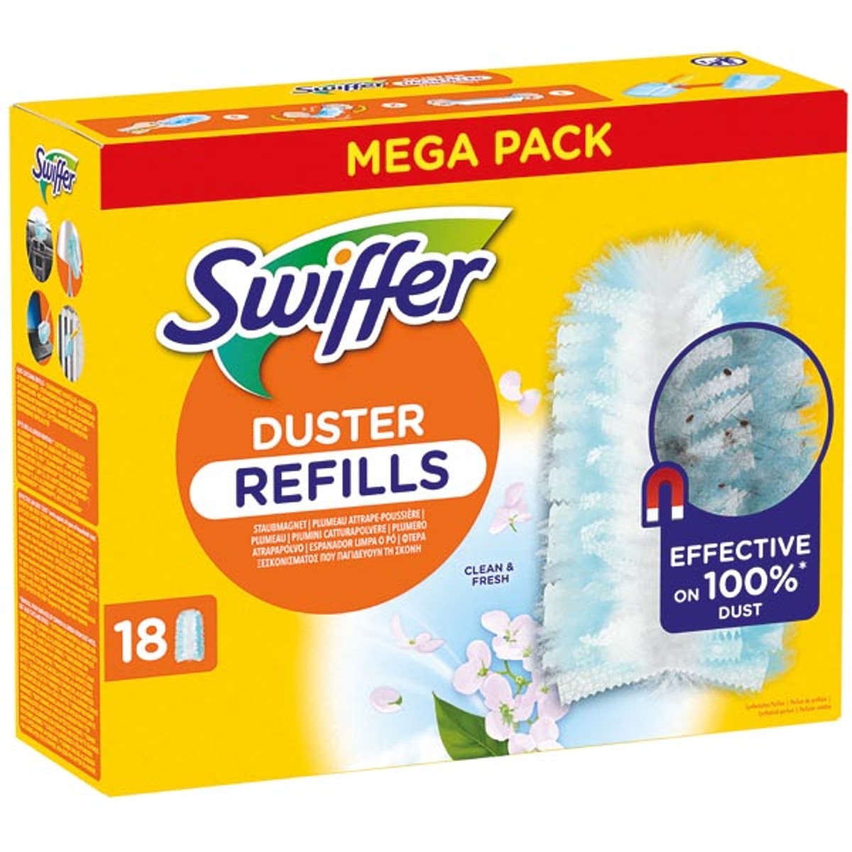 Recharge pour plumeau Swiffer - 18 lingettes