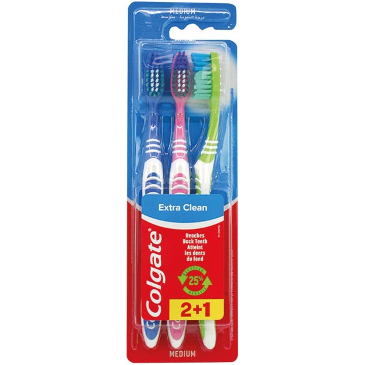 Brosse à dents COLGATE 3 Extra Clean Medium