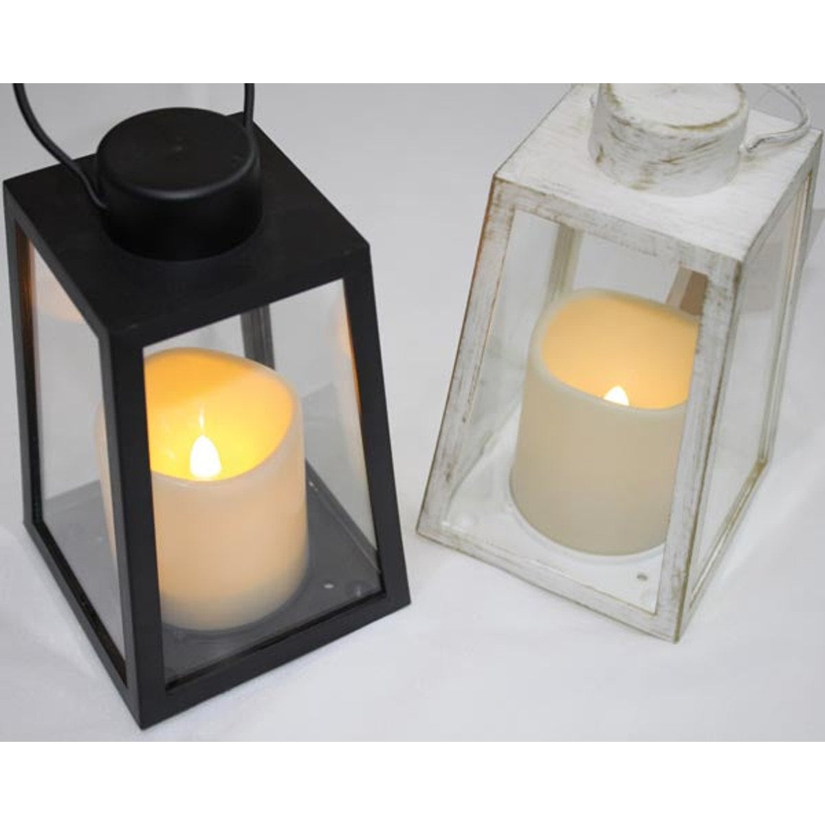 Lanterne XL 18x10x10cm avec bougie LED !