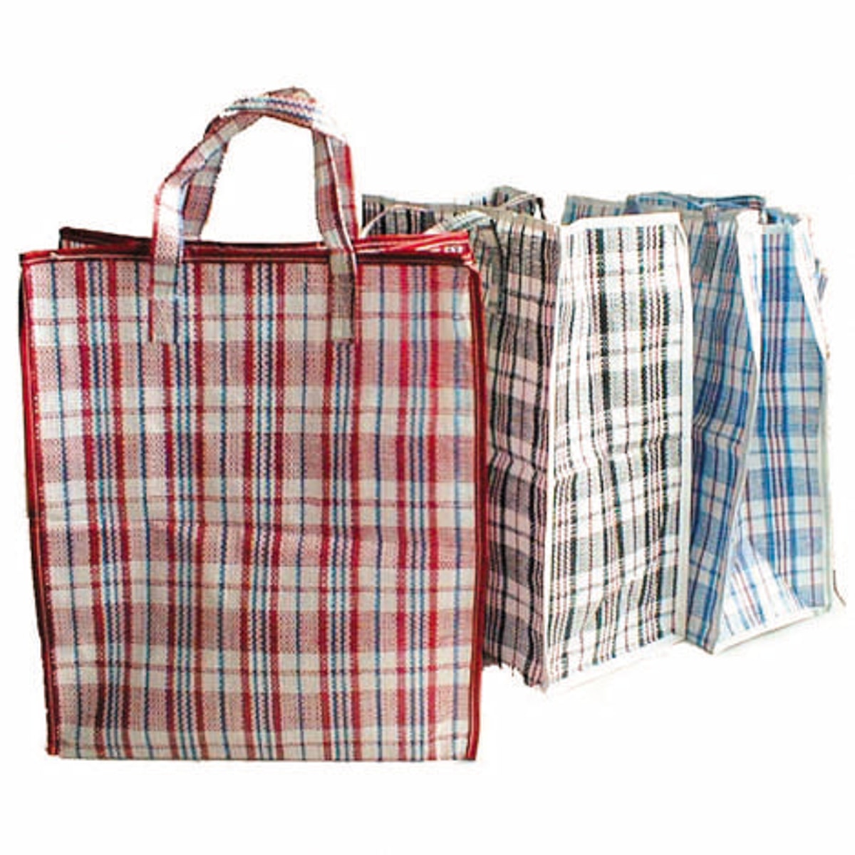 Sac cabas XL à carreaux 40x45x18cm