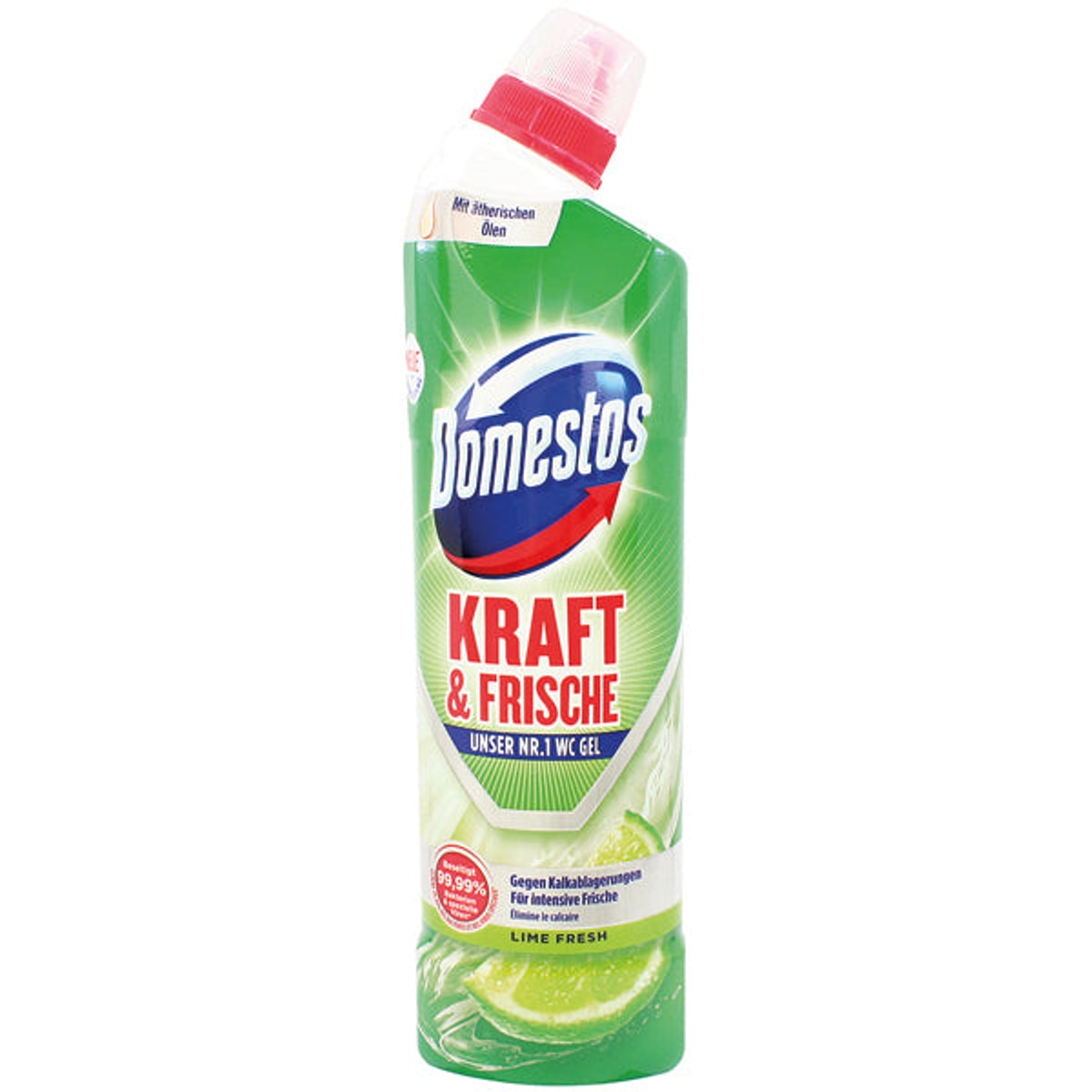 Gel nettoyant WC Domestos 750 ml, parfum citron vert frais
