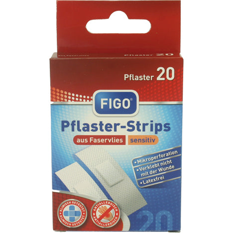Pansements adhésifs pour plaies, 20 unités, pour peaux sensibles, sans latex