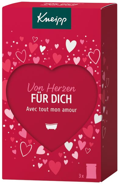 Cristaux de bain Kneipp GP From the Heart FOR YOU, 3 x 60 g