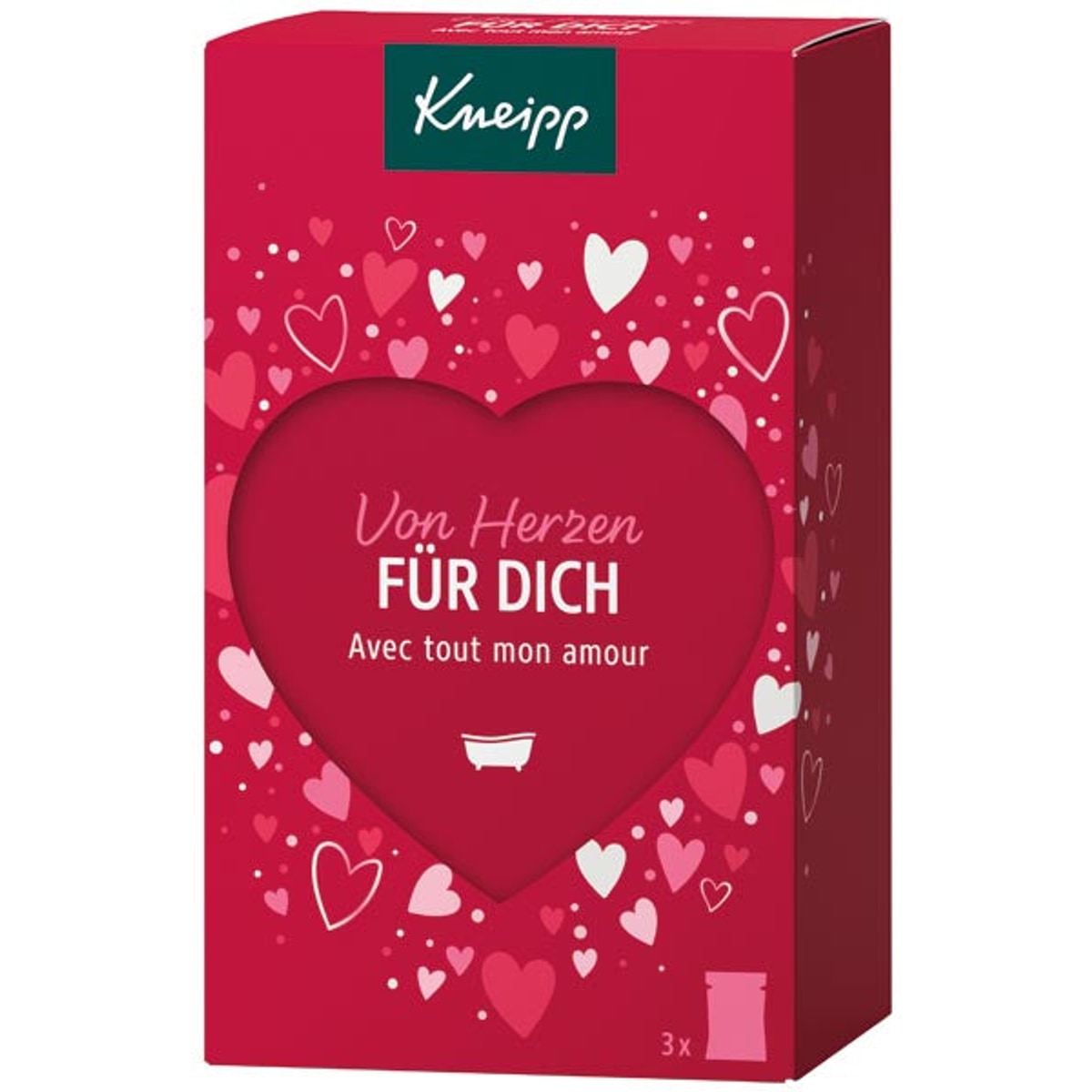 Cristaux de bain Kneipp GP From the Heart FOR YOU, 3 x 60 g