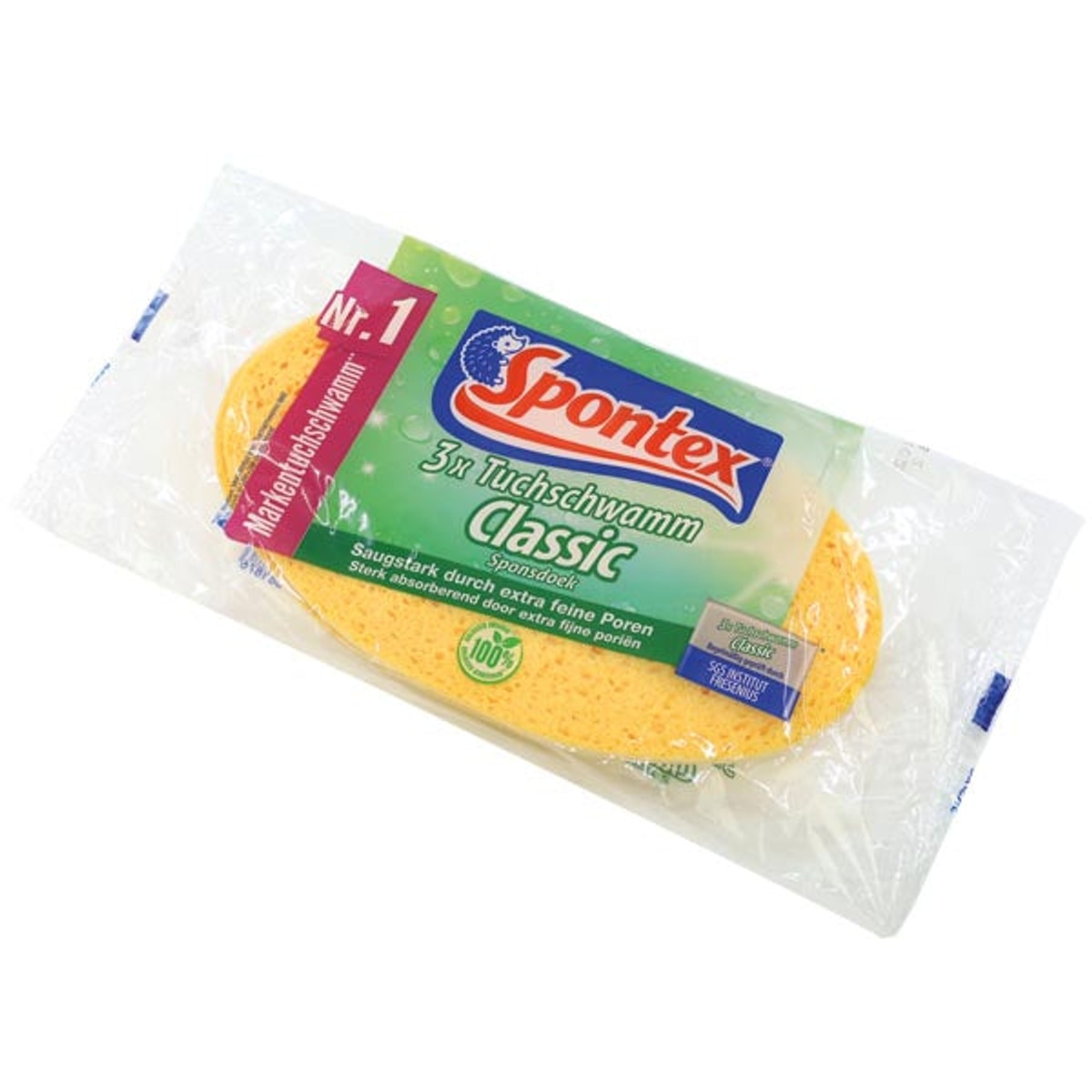 Lot de 3 éponges en tissu Spontex
