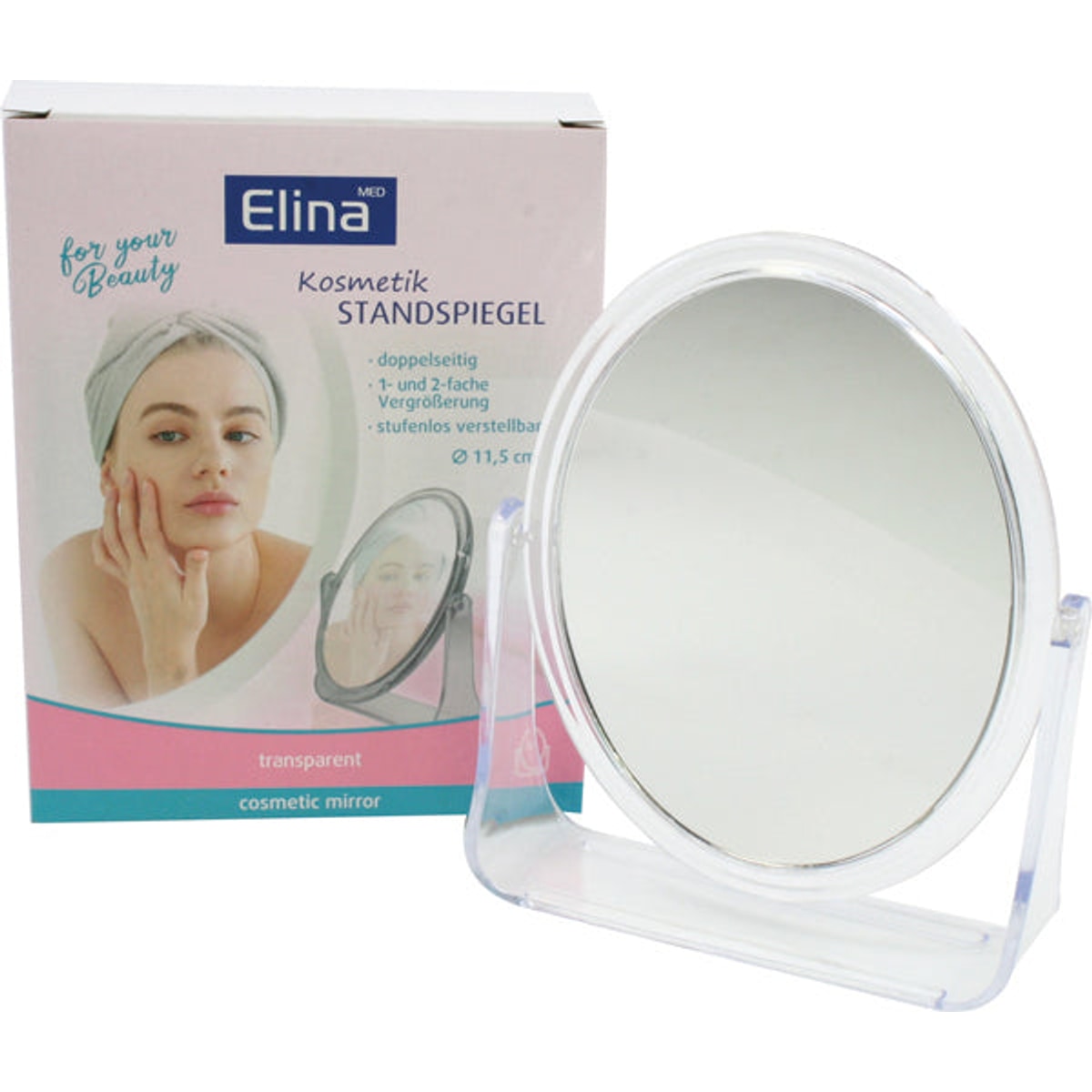 Support de miroir ovale, 13x10cm, couleurs assorties.