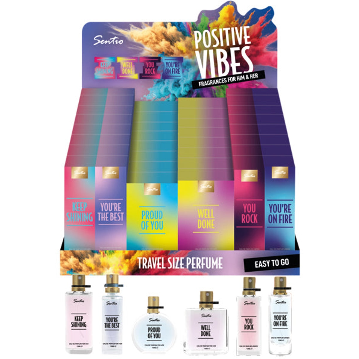 Parfum Sentio 15ml Positive Vibes 60 pièces. 6f.i.Dis