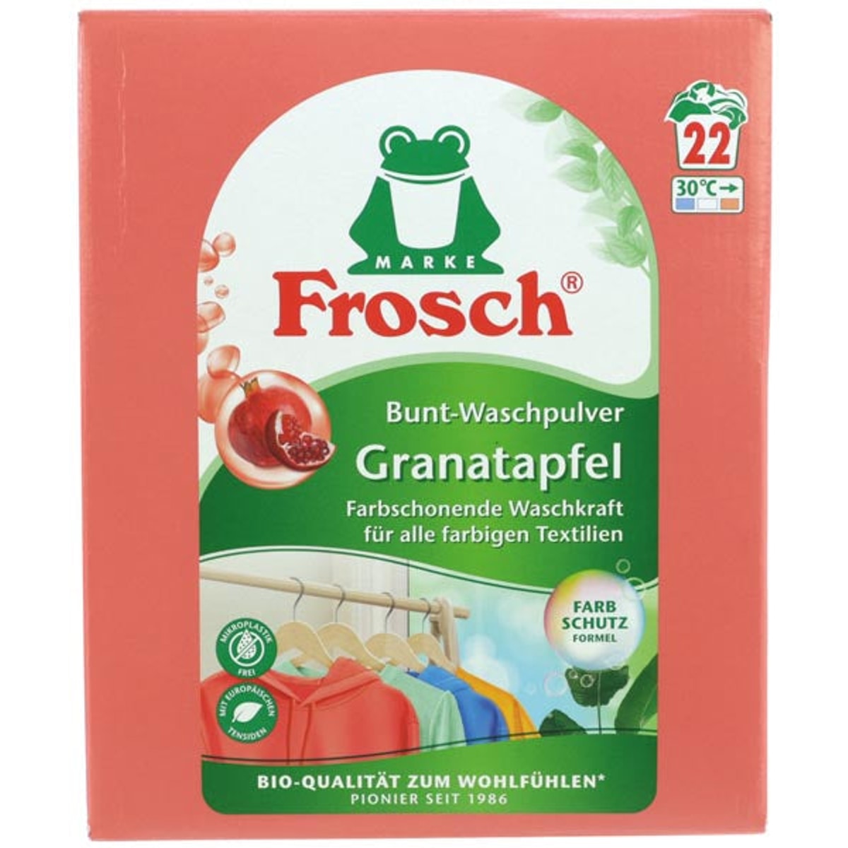 Lessive en poudre Frosch 22 WL Grenade