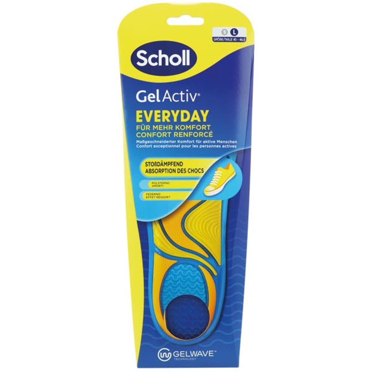 Semelle intérieure Scholl GelActiv Everyday, taille L