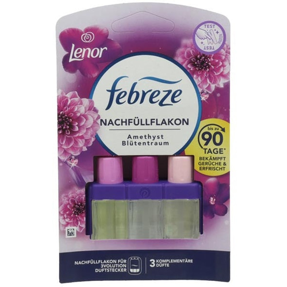 Febreze 3Vol, diffuseur électrique, parfum NF 20 ml, fleurs d'améthyste