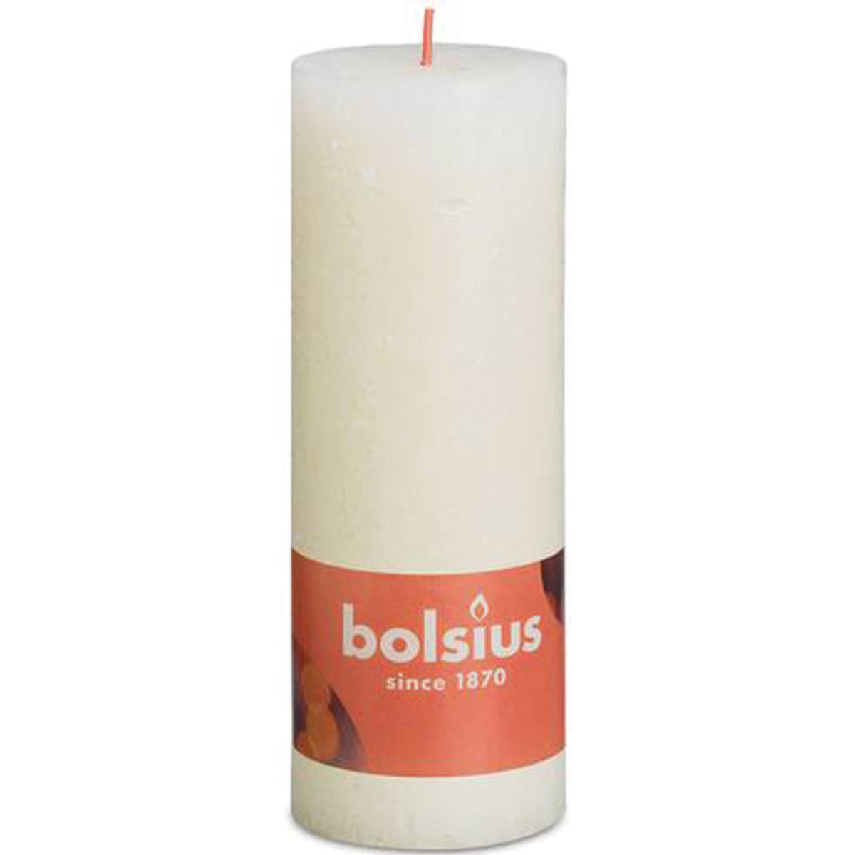 Bougie pilier rustique 190x68 ivoire