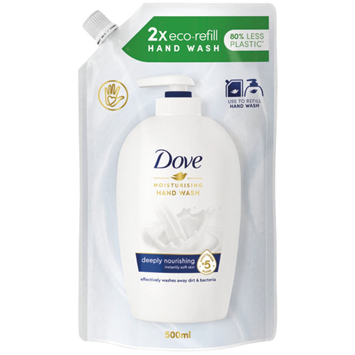 Sachet de recharge de savon liquide Dove 500 ml Original