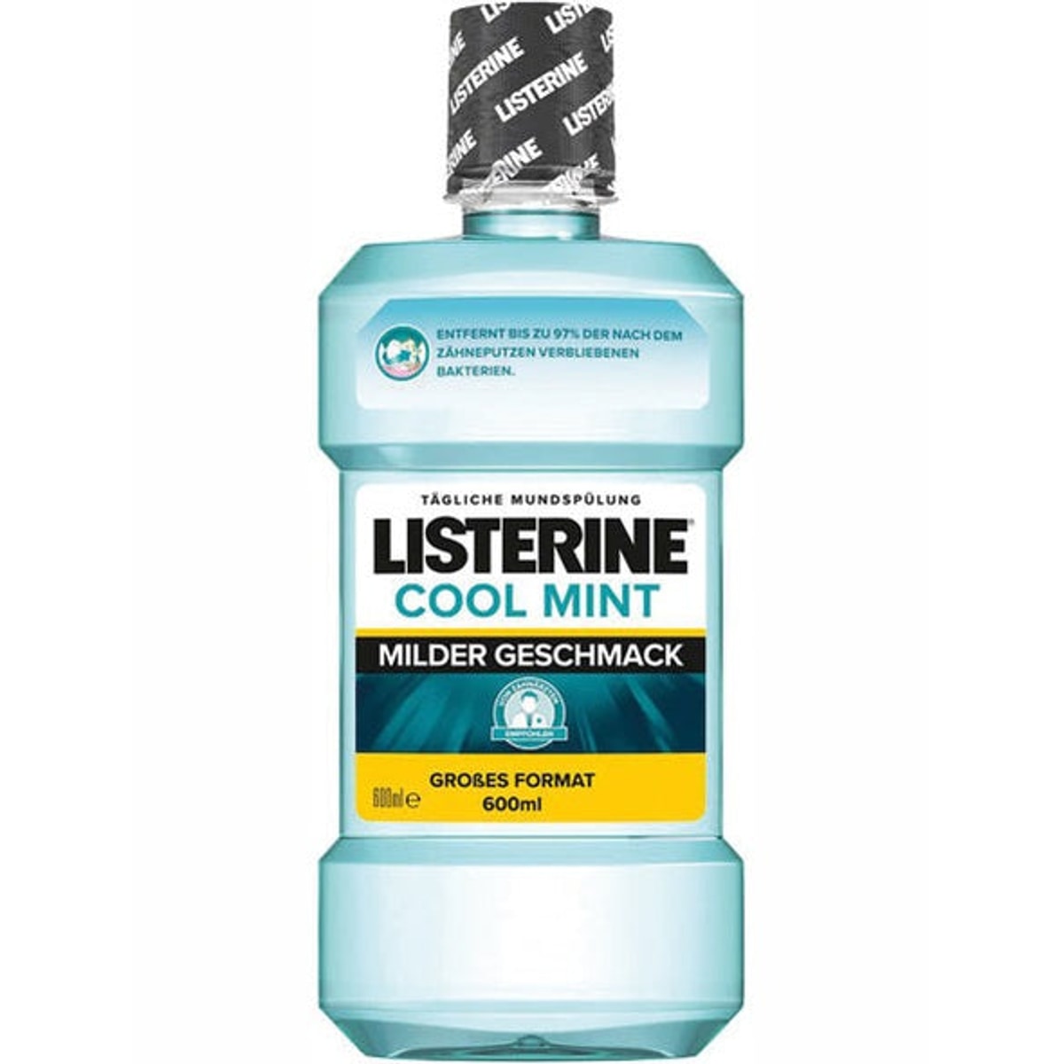 Bain de bouche Listerine 500 ml Menthe fraîche douce
