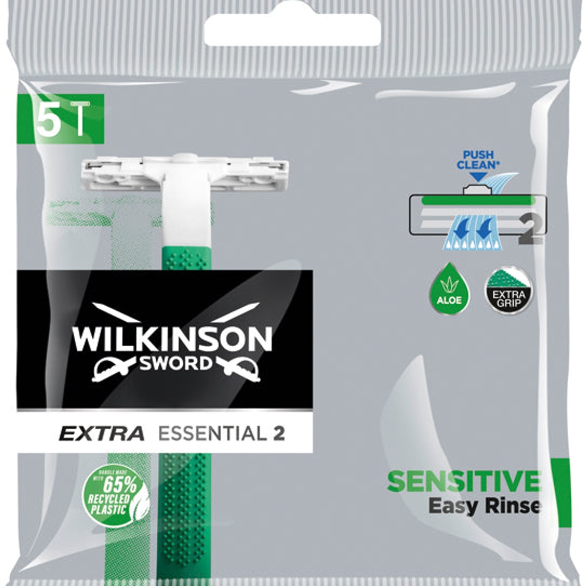Rasoirs jetables Wilkinson Extra2 Sensitive, paquet de 5