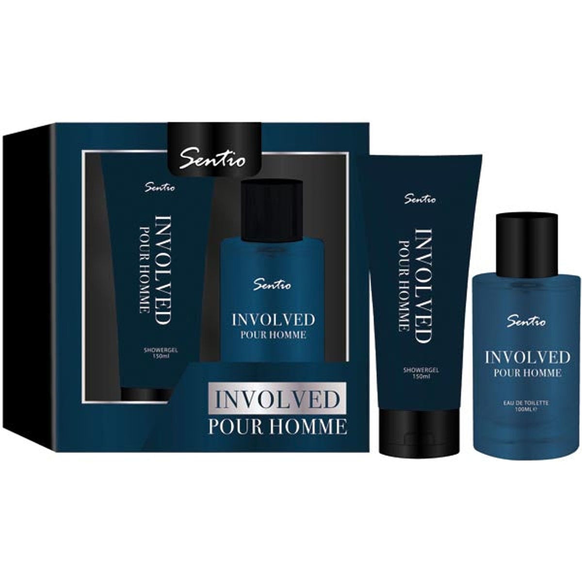 Sentio GP Involved EDT pour homme, coffret 2 pièces : parfum + gel douche