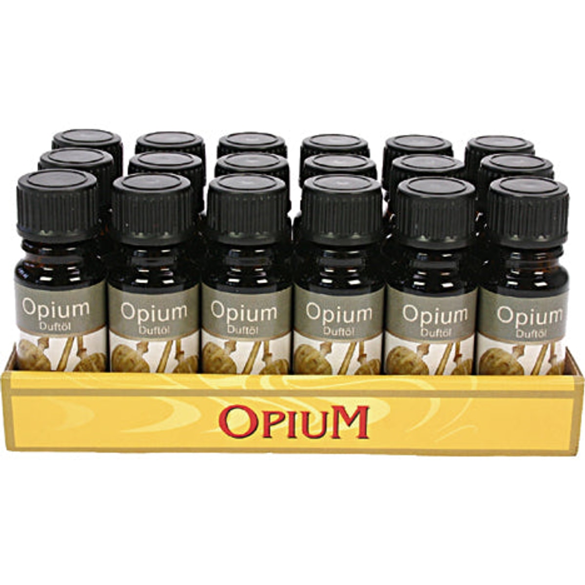 Huile parfumée à l'opium, flacon en verre de 10 ml