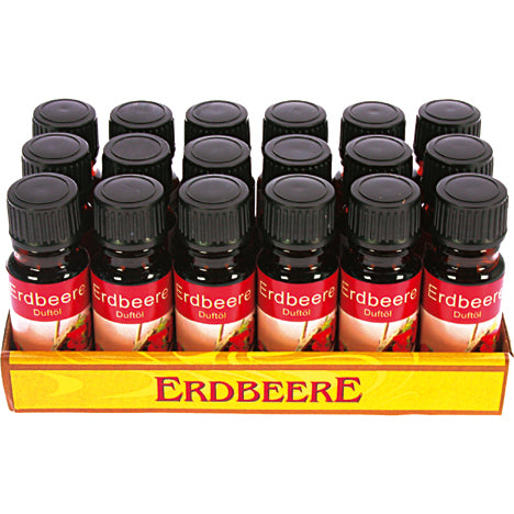 Huile parfumée à la fraise 10 ml en flacon de verre