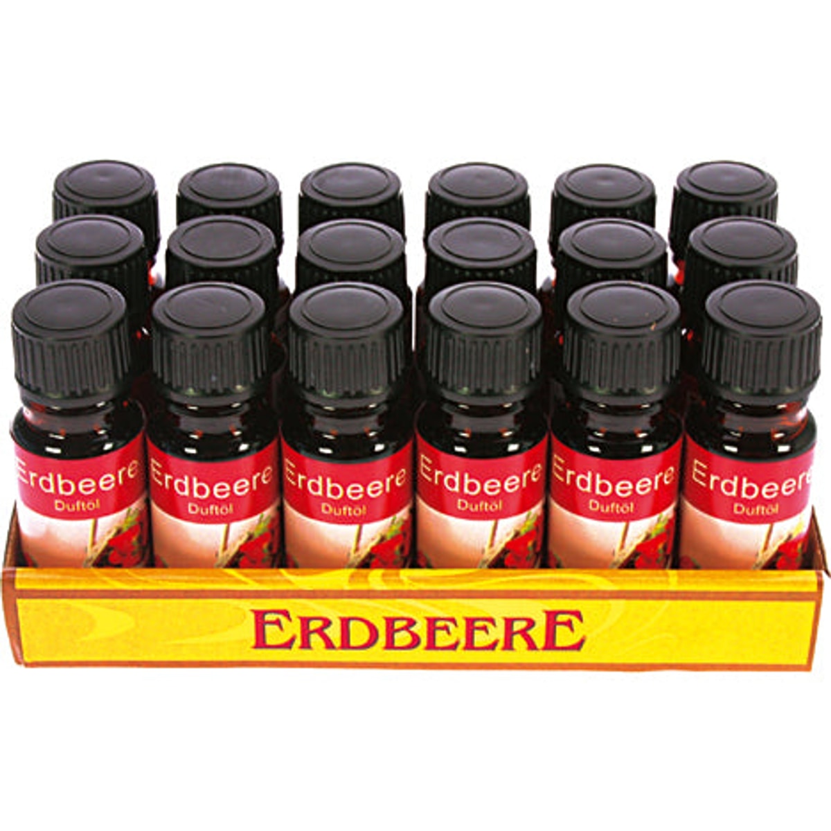 Huile parfumée à la fraise 10 ml en flacon de verre