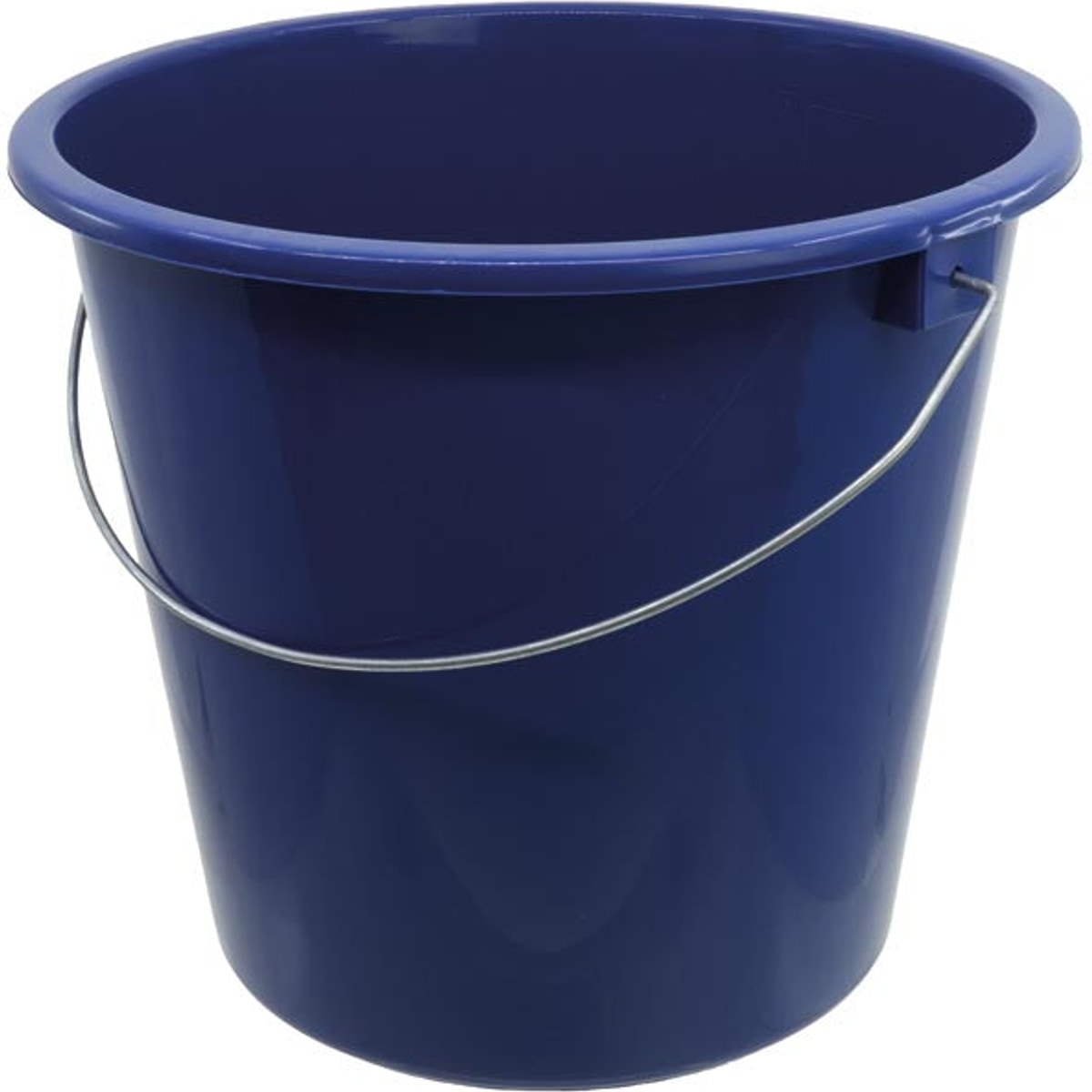 Seau de 5 litres avec poignée en métal, bleu