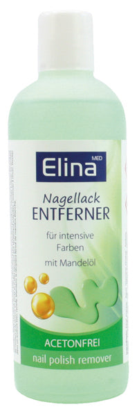 Dissolvant pour vernis à ongles Elina 200 ml Sans acétone Huile d'amande