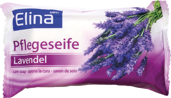 Savon à la lavande Elina, pièce de 80 g sous emballage aluminium