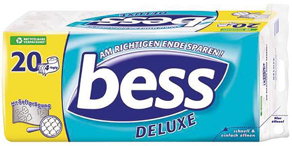 Papier toilette Bess Deluxe 20 x 150 feuilles, 4 plis