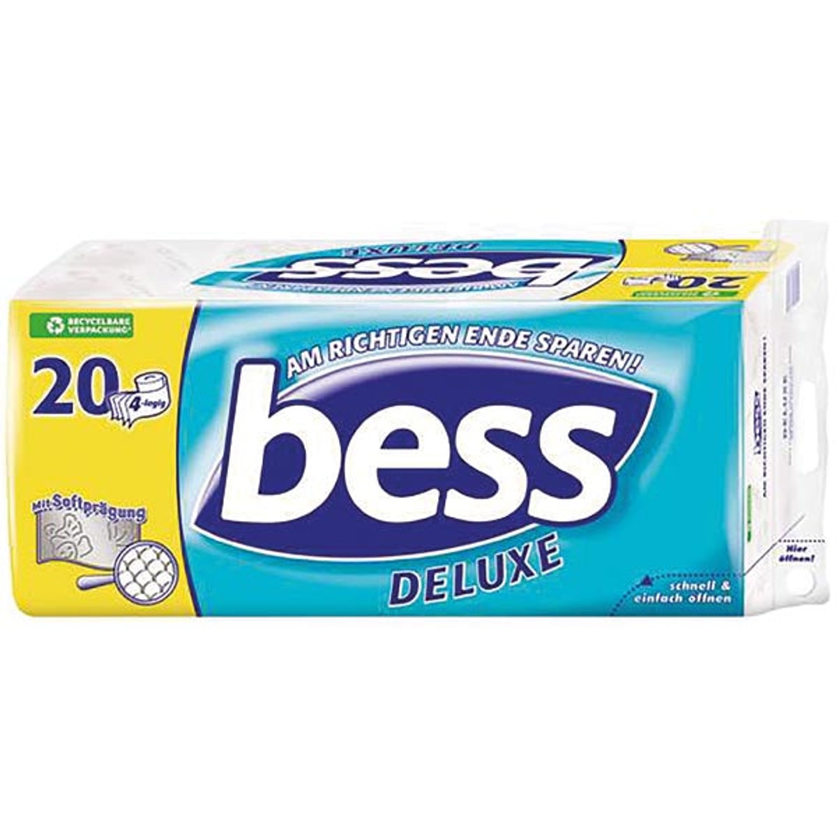 Papier toilette Bess Deluxe 20 x 150 feuilles, 4 plis