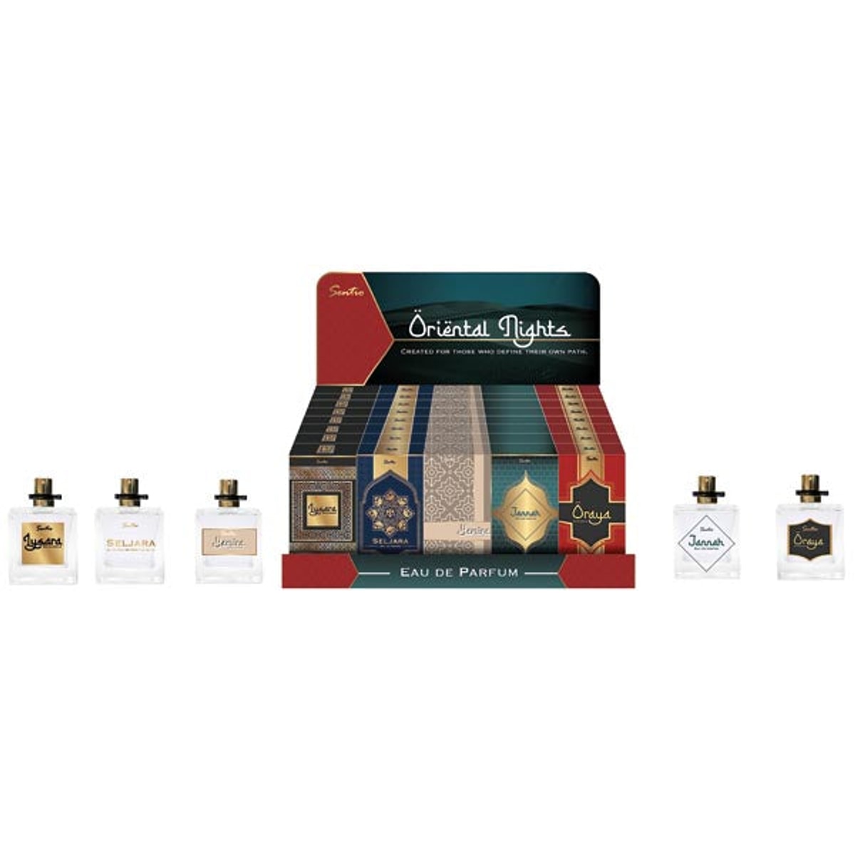 Parfum Sentio 15 ml Nuits Orientales, lot de 50. 5f.sort