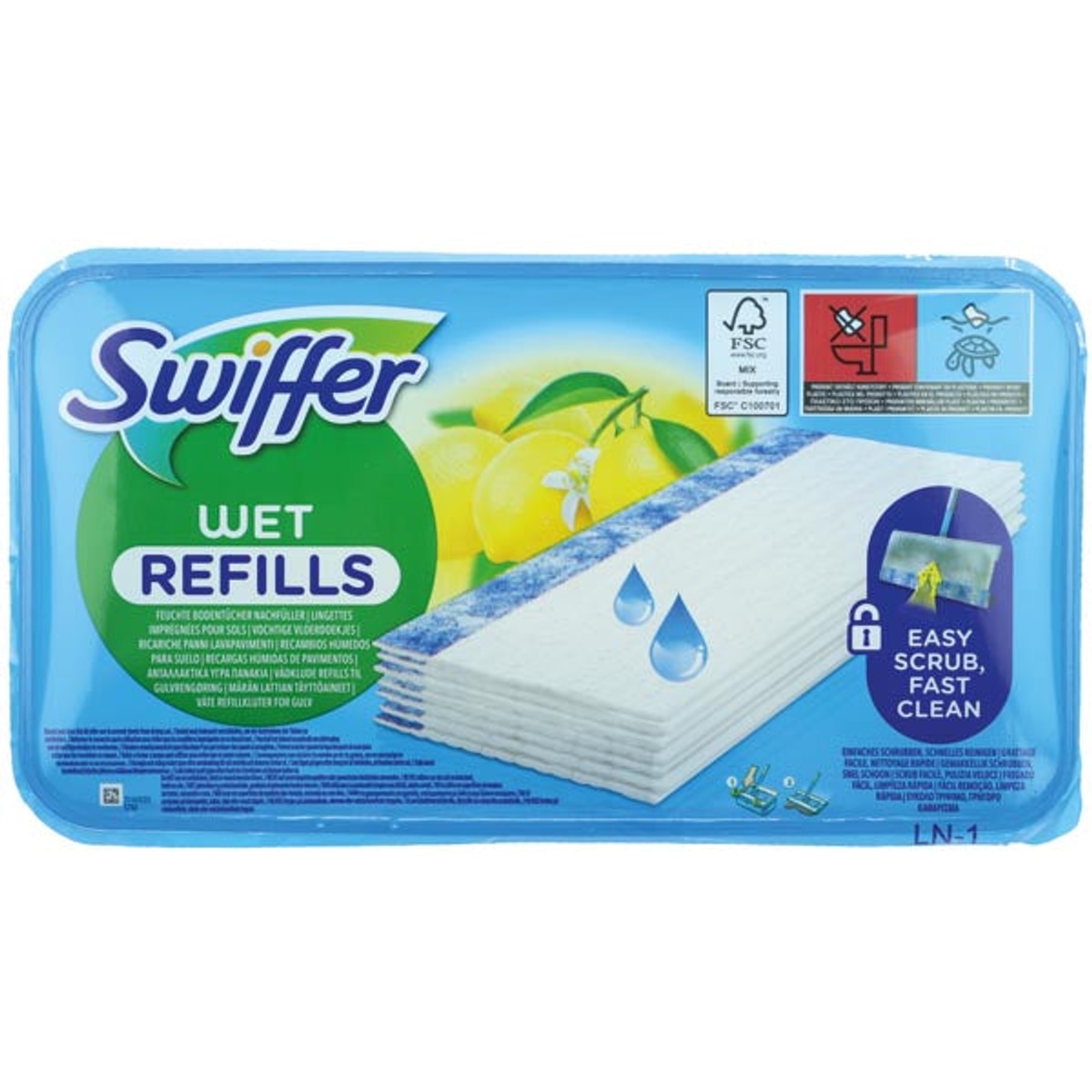 Recharge de lingettes humides Swiffer, paquet de 10